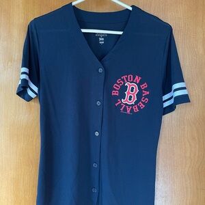 Boston Baseball Women's Navy Jersey